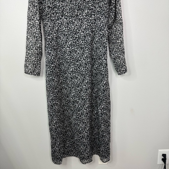 Abercrombie & Fitch Emerson Chiffon Long Sleeve MIDI Floral Square Neck Sundress - Picture 4 of 12